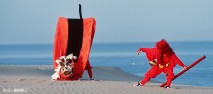 砂丘と麒麟獅子