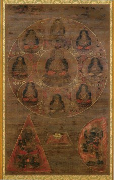 七宝瀧寺絹本著色尊勝曼荼羅図