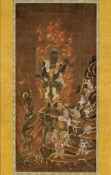 七宝瀧寺絹本著色不動明王八大童子図