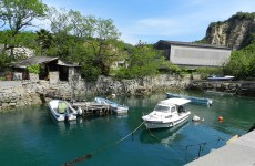 千ノ浜の護岸景観