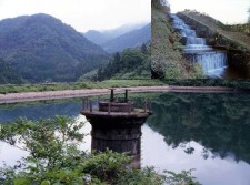 舞鶴市水道施設岸谷貯水池(旧舞鶴鎮守府水道施設 岸谷川下流取水堰堤)