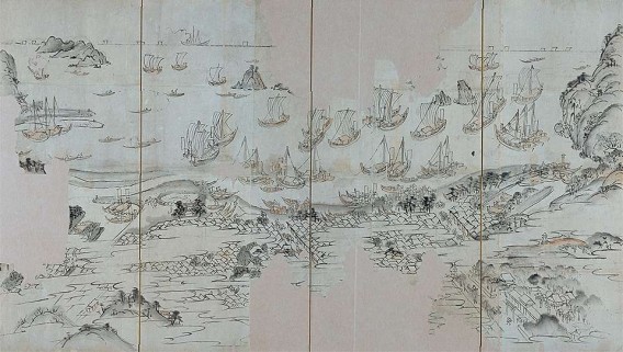 湯浅図屏風