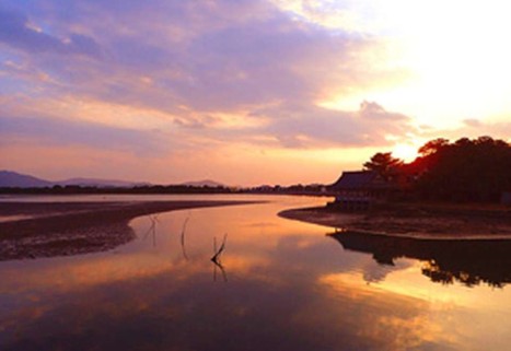 和歌の浦の夜明け（名草山、船尾山、藤白峠）