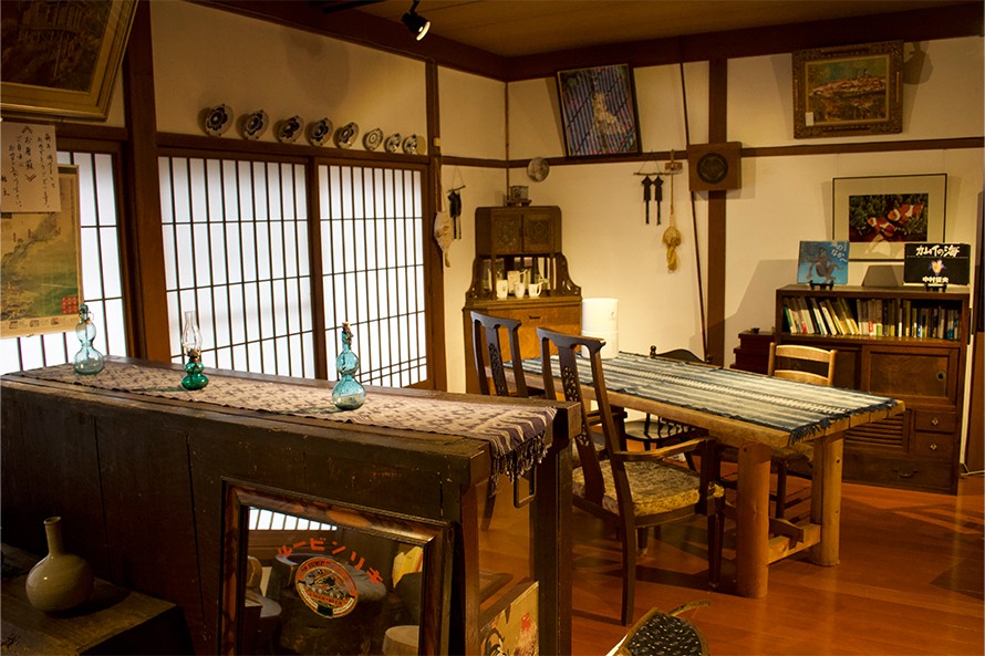 レトロな雰囲気を残す、木屋旅館内の様子