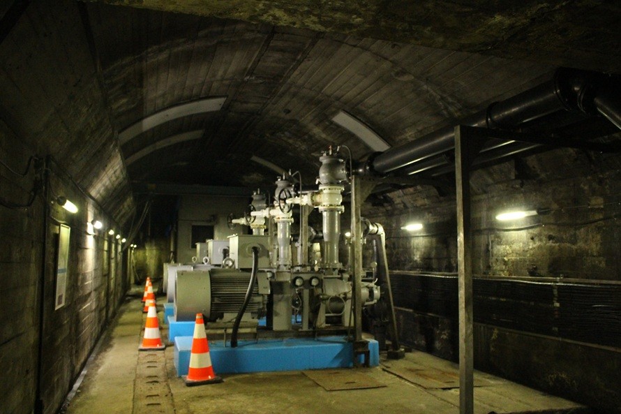 水抜き立坑の内部