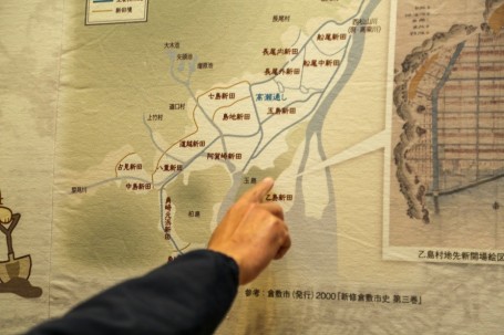 高梁川と高瀬通しの位置関係