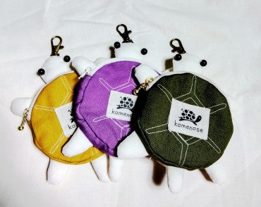 亀の小銭入れキーホルダー(ハンドメイドkamenose)