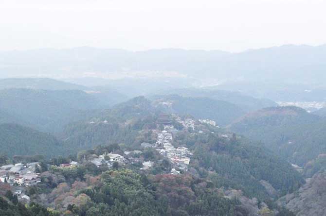 吉野山の街並み