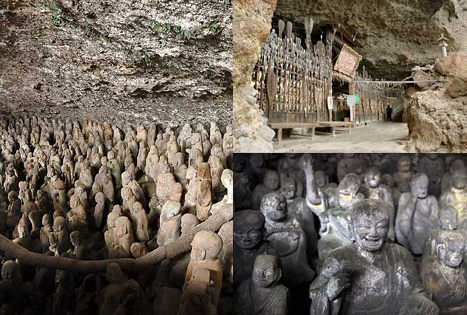 五百羅漢石仏（羅漢寺と羅漢寺探勝道）