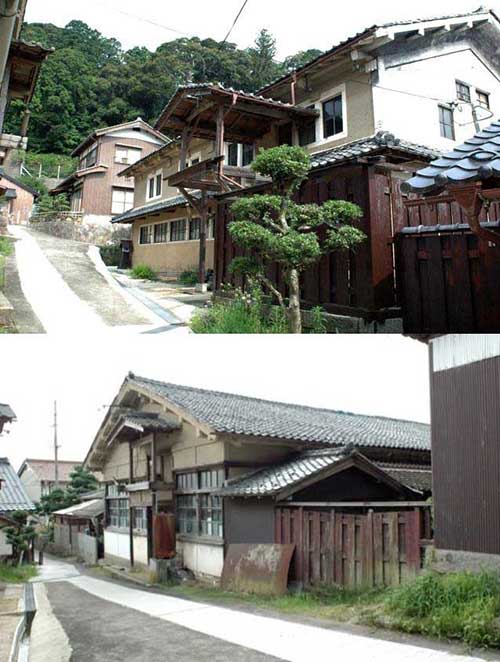 西山機業場の建物群