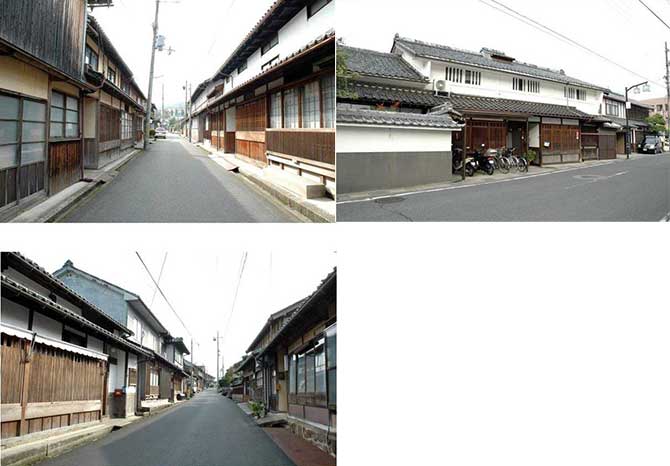 ちりめんの道の機屋の町並み