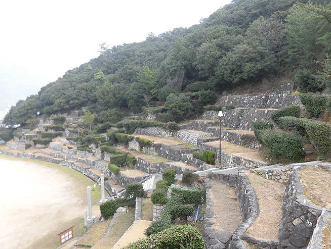 富丘八幡神社の桟敷 