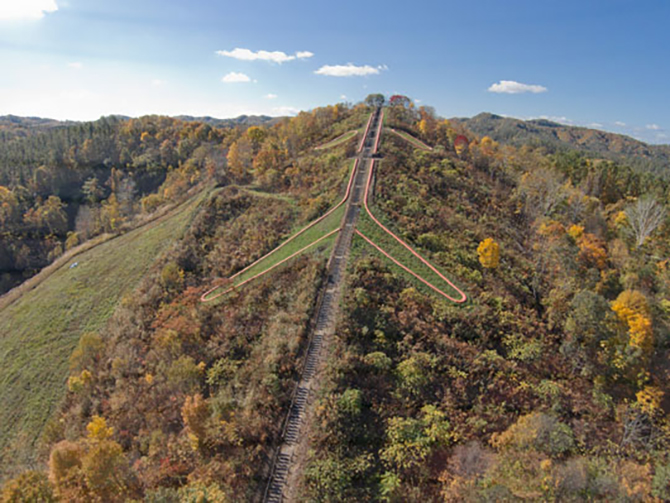 北炭赤間炭鉱ズリ山 