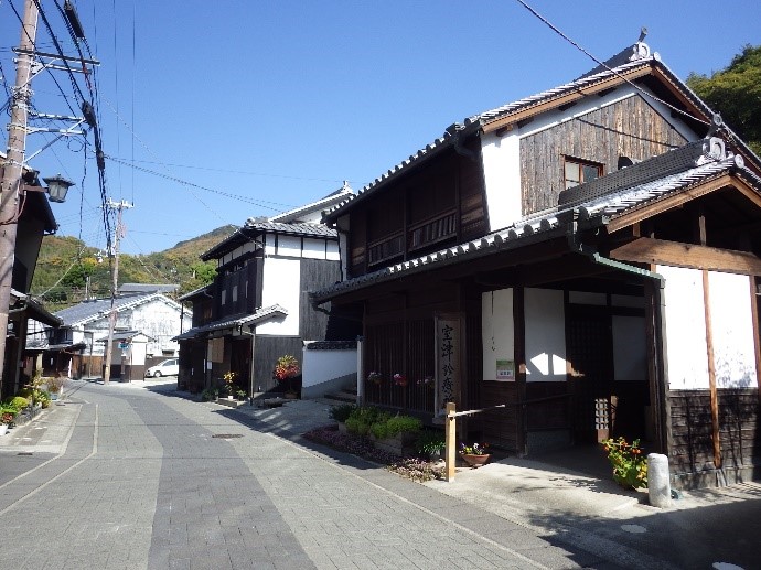 室津の町並み