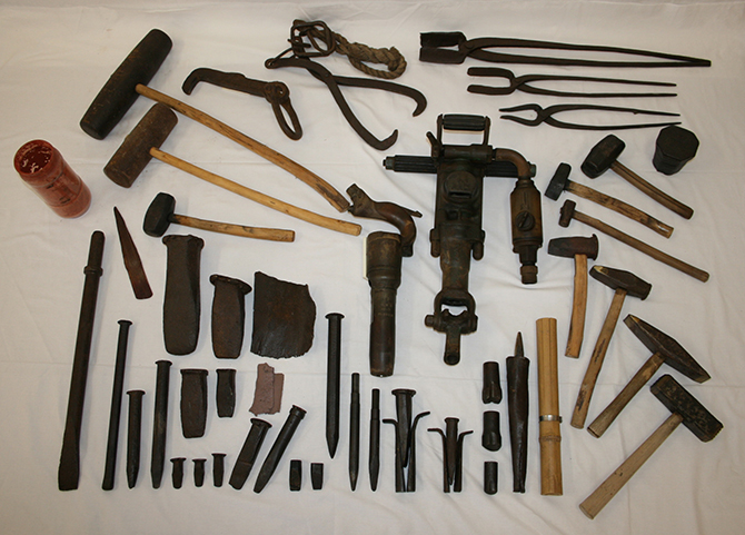 北木島の石工用具 