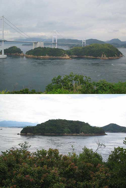 武志（務司）城跡と中渡（中途）城跡