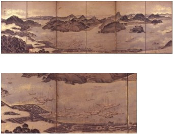 尾道浦絵屏風