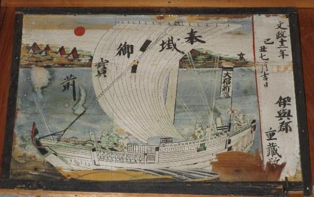 八坂神社の船絵馬と和船模型