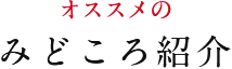オススメのみどころ紹介