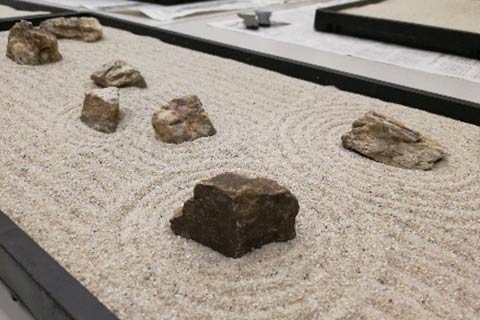 けいはんな記念公園 庭園ツアーと枯山水体験
